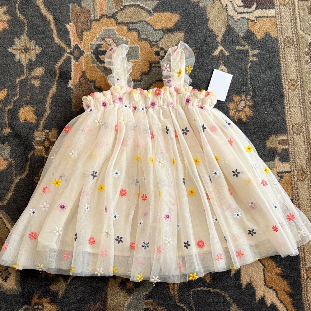 Audrey Camille embroidered dress sz 12 months